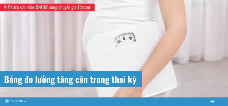 Bảng đo lường tăng cân trong thai kỳ